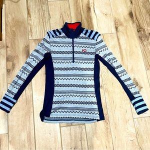 Kari Traa Wool Half-zip Base-layer Top. Medium